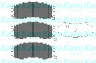 KAVO PARTS kbp5502 -  Комплект тормозных колодок, дисковый тормоз